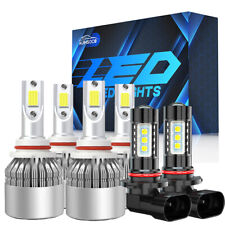 For Chevy Silverado 3500 03-06 6x 6000K LED Headlight Hi/Lo Beam + Foglight Bulb picture