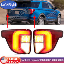 For 2020-2023 Ford Explorer Left + Right LED Tail Light Brake Lamps Replacement picture