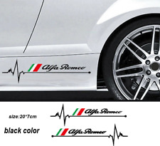 2pcs Black Car body Sticker For Alfa Romeo 147 159 Giulietta Stelvio Giulia  picture
