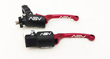 ASV Red F3 Folding Brake + Clutch Levers Pair Pack Kit TRX 250R 400X 400EX 700XX picture