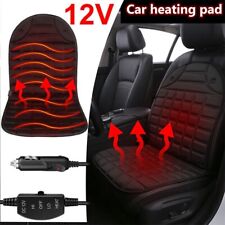 12V Car Heated Seat Cover Black Cushion Warmer Heating Warming Pad Cover US picture