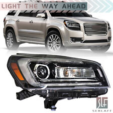 For 2013-16 GMC Acadia w/ LED Tube Projector Headlight Halogen Black Right Side picture
