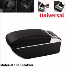 US Universal Car Central Container Armrest Box PU Leather Storage Cup Holder Box picture
