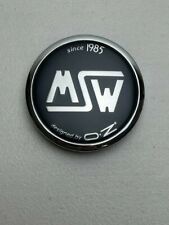 MSW By OZ Since 1985 Matte Black Snap In Wheel Center Cap XC566VW picture