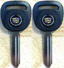 2 Pack -  Replacement Key Blank With Cadillac Logo B102 Cadillac Key 15033286 picture