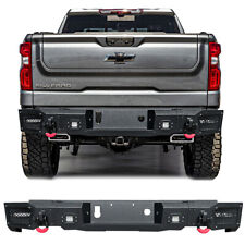 Vijay For 2019-2023 Chevy Silverado 1500 Rear Bumper with LED Lights & D-Rings picture