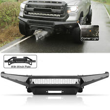 Textured Black Front Bumper W/ Sensor Holes Fit for 2014-2020 Toyota Tundra picture