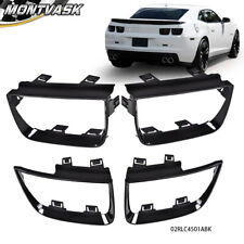 Fit For 2010-2013 Chevrolet Camaro LT LS SS Tail Light Bezel Glossy Black 4 Pcs picture