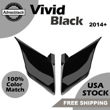 Advan Vivid Black Stretched Extended Side Cover Fits 2014+ Harley Davidson picture