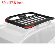 50 x 37.8 Inch Roof Rack Cargo Baskets 165 Lbs Capacity Aluminum Rooftop Carrier picture