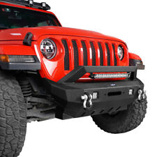Front Bumper Fit Jeep Wrangler JL Gladiator JT 18-24 w/Winch Plate Skid Plate picture