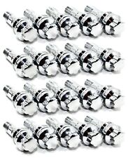 20 15x1.25 45mm 2.75 Chrome Lug Bolts Star Ball Seat Mercedes Factory Wheels  picture
