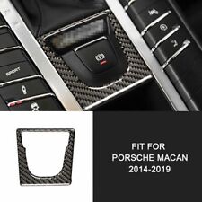 Black Carbon Fiber Brake Button Panel Cover Trim For Porsche Macan 2014-2019 picture