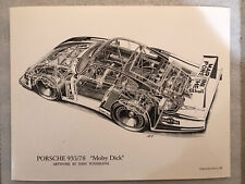 Porsche 935/78”Moby Dick” Cutaway- S.Yoshikawa Rare Stunning Car Poster Own It picture