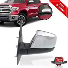 Power Mirror Chrome Driver Side For 2014-2021 Toyota Tundra picture