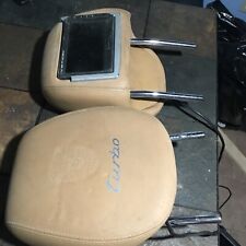 Porsche 955 front headrests with the crest Icon-tv Monitors Tv Turbo Rare OEM picture