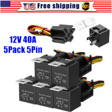 5x Car Relay Switch 5Pin Harness Socket 12VDC 40A Waterproof Automotive Car SPDT picture