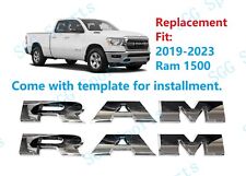 2PCS Set Chrome Door Ram Nameplate Emblem Badges Mopar 2019-2023 Ram 1500 picture