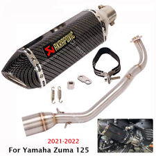 Slip for Yamaha Zuma 125 2021-2022 Exhaust Tips Muffler Front Link Pipe System picture