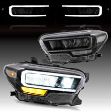 For 2016-2023 Toyota Tacoma FULL LED Reflector Headlights Turn Sigal Front Lamps picture