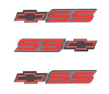 3pcs Red For 94-99 Bowtie GM SS Door Tailgate Emblem Badge 15970086 picture