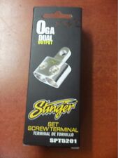 NEW STINGER PLATINUM HPM SPT5201 (2) 0/1 GAUGE IN OUT RING TERMINAL POS NEG NR picture