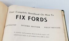 Your Complete Handbook On How to Fix Fords 2nd Ed. Chilton 1960s Antique Service picture