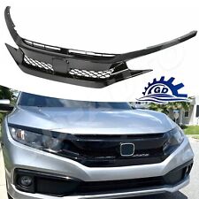 For 2019-2021 Honda Civic Coupe Sedan Front Mesh Grille Type R Glossy Black picture