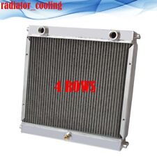 4 CORE ALUMINUM RACING RADIATOR FITS DRAGSTER ROADSTER STYLE DOUBLE PASS picture