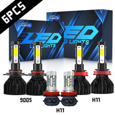 For Nissan Maxima 2009- 2012 2013 2014 LED Headlight High/Low + Fog light Bulbs picture