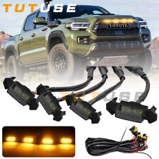 4x For Toyota Tacoma TRD Pro 2016-2020 Raptor Style Yellow Lens Grille LED Light picture