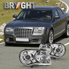 For 2005-2010 Chrysler 300C SRT STYLE Chrome Projector Headlights Assembly Lamps picture
