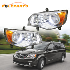 2X Clear Lens Front Headlights For Dodge Grand Caravan Chrysler Town &Country picture