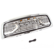 Chrome Grille Fit For Dodge Ram 2500 3500 2010-2018 Front Silver Grille W/Lights picture