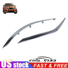 Fit for 2015-18 Nissan Murano Bumper Trim Set Front Left and Right Lower Chrome picture