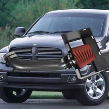 Cold Air Intake for 02-08 Dodge Ram 1500 4.7L/5.7L + Heat Shield Red picture