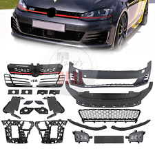 Front Bumper Cover Kit Grill GTI Style For 2015 2016 2017 Volkswagen VW Golf MK7 picture