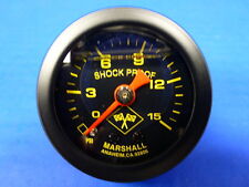 Marshall Gauge 0-15 psi Fuel Pressure Oil Pressure 1.5