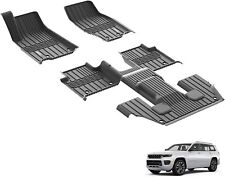 3W Floor Mats Liners TPE for Jeep Grand Cherokee L 2021-2024 3 Row 6 Seater ONLY picture