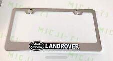 3D Land Rover Emblem Stainless Steel License Plate Frame Rust Free picture