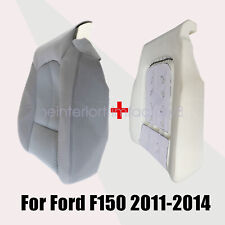 For 2011-2014 Ford F-150 Driver Bottom Replacement Cloth Seat Cover Gray & Foam picture
