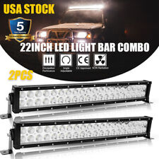 2x 22inch 1200W Dual Row LED Light Bar Flood Spot Combo For Jeep Offroad Driving picture