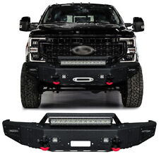 Vijay For 2017-2022 F250 F350 Front Bumper Textured w/LED Lights and D-Ring picture
