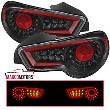 Black Tail Lights Fits 2013-2016 Scion FRS FR-S Subaru BRZ Red LED Bar Lamp picture