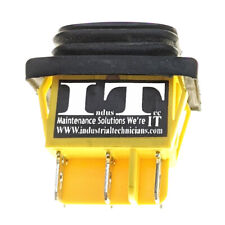 IndusTec DPDT 20A 6 PIN on off (on) Momentary & Maintained Rocker Waterproof 12V picture