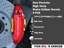NEW PORSCHE STICKER Car Wheels Brake Caliper Decal Logo Decor Choose Color picture