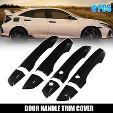 8pcs Glossy Black Door Handle Cover for Honda Civic 10th Gen w/ Smart Keyhole picture