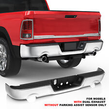Chrome Rear Step Bumper For 2009-2018 Ram 1500 Dual Exhaust without Sensor picture