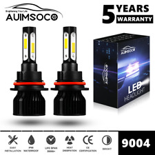 9004 HB1 4-Sides LED Headlight Super Bright Bulbs Kit 6000K White High&Low Beam picture