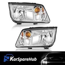 Chrome Headlights for 1999-2005 Volkswagen Jetta Left + Right Headlamps Pair Set picture